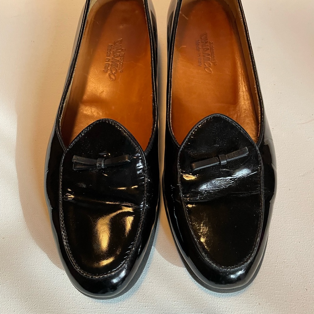 A. Testoni dinamico Italian patent leather woman’s loafer. Size 37 1/2